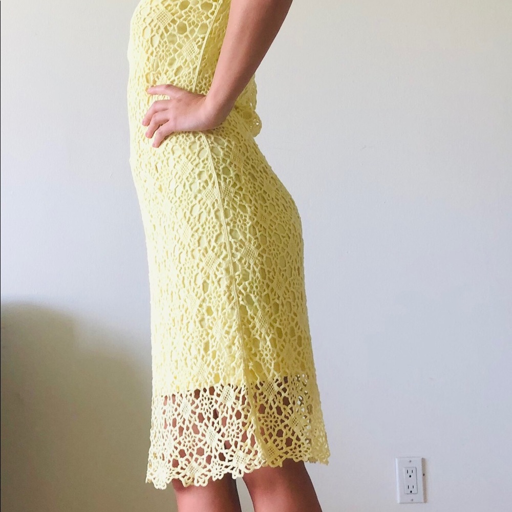 Ralph Lauren Classy Crochet Yellow dress S - Picture 4 of 14